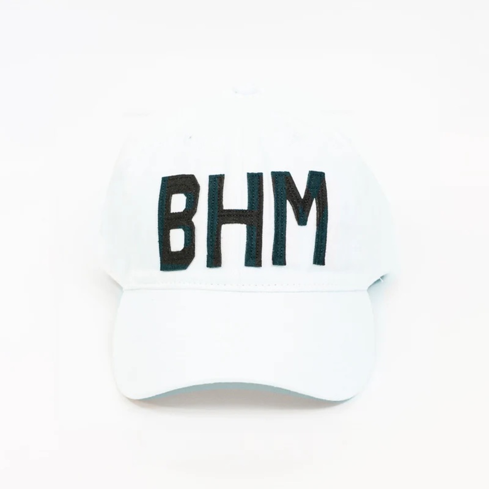 Unisex Shop Aviate White BHM Birmingham Airport Code Hat
